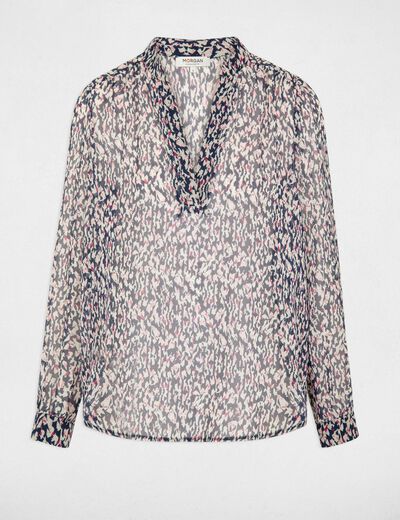 Printed 3/4-length sleeved blouse multico ladies'