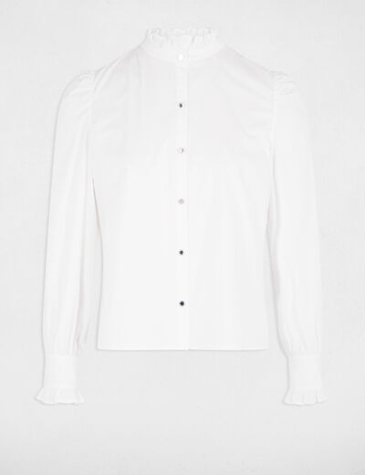 Long-sleeved shirt ecru women