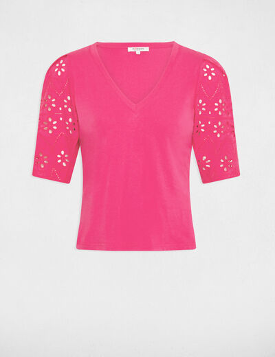 Short-sleeved t-shirt medium pink ladies'