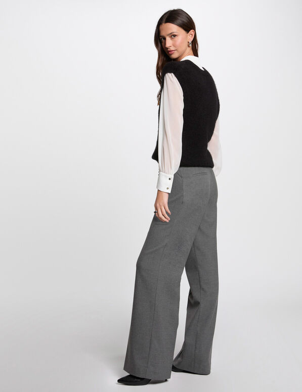 pull sans manches noir femme Pull sans manches noir femme