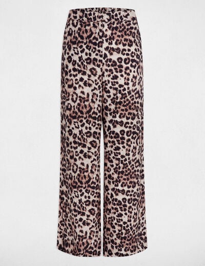 Fluid straight trousers multicolor women