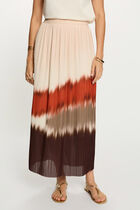 Pleated long skirt multicolor women