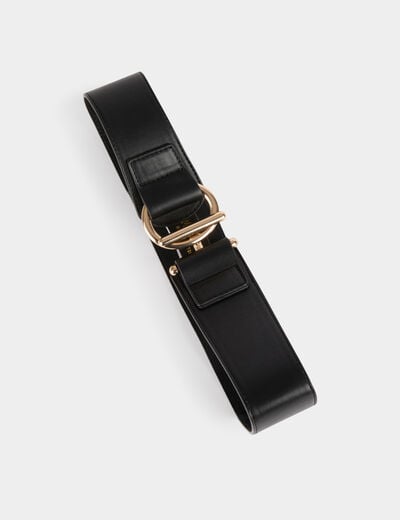 Elasticised belt black women