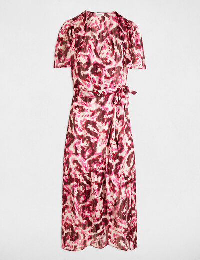 Midi wrap dress multicolor women