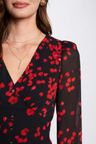 Printed mini A-line dress multicolor women