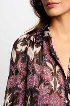 Chemise manches longues multicolore femme