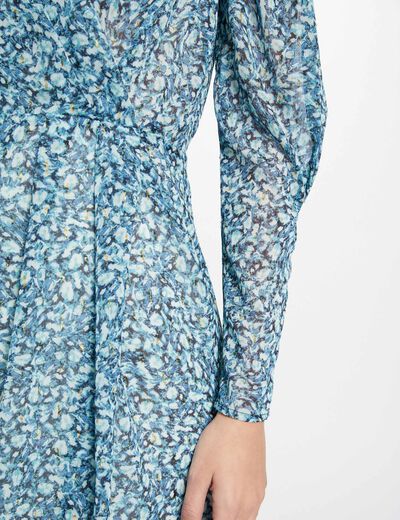 Mini dress abstract print multicolored women
