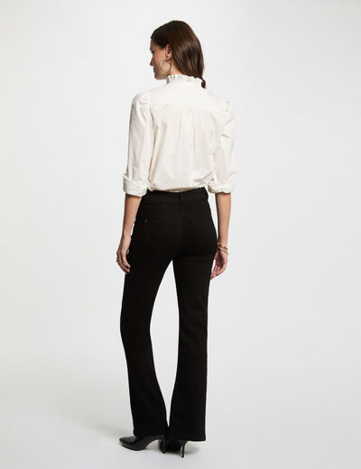 Bootcut jeans with slits black women