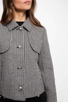 Short jacket with tailored collar multicolor women