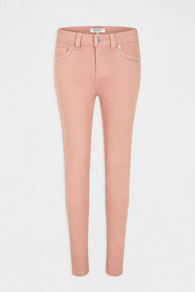 Slim jeans with stretch effect antique pink ladies'