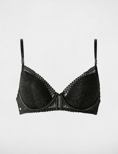 Lace bra with thin straps black women