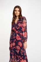 Robe midi imprimé floral multico femme