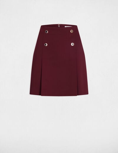 Fitted short skirt plum women