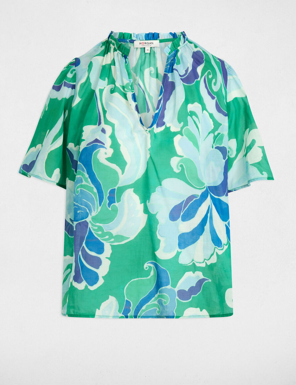 Short-sleeved blouse multicolor women