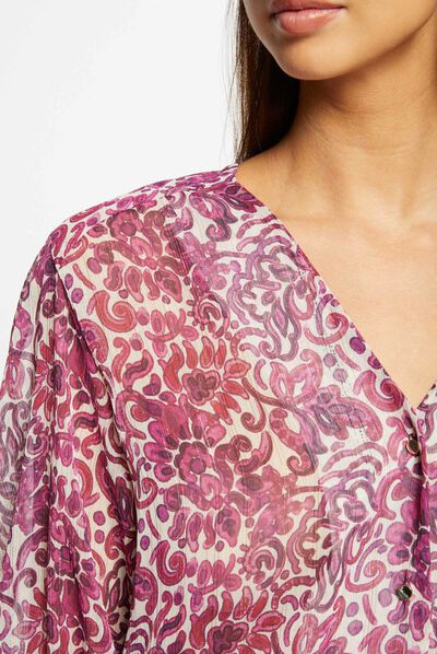 3/4-length sleeved shirt paisley print multico ladies'