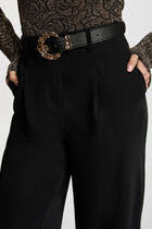 Loose flare trousers black women