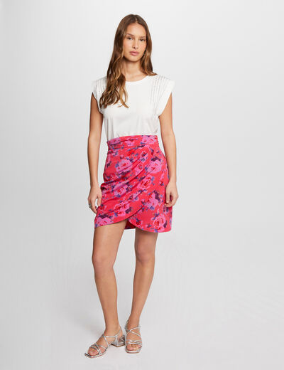 Printed mini skirt multico ladies'