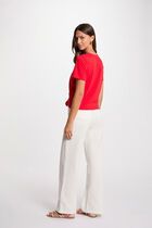 Short-sleeved t-shirt red women