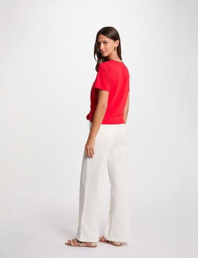 Short-sleeved t-shirt red women
