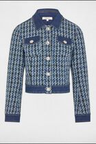 Short tweed jacket multicolor women