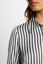 Striped long-sleeved shirt multicolor women