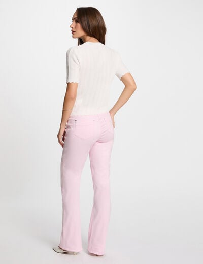 Short-sleeved jumper white women
