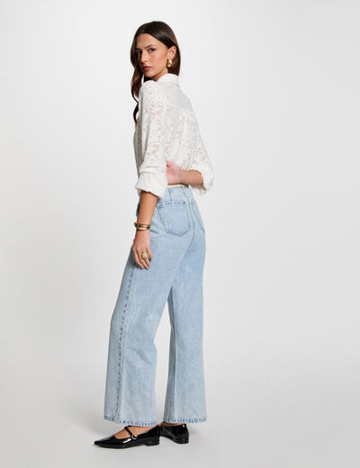 Long-sleeved t-shirt white women