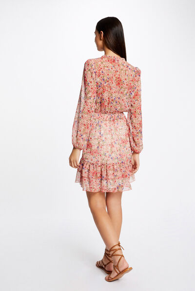 A-line dress with floral print multico ladies'
