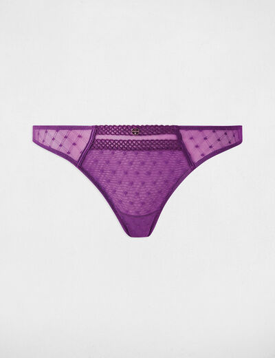 Lace Brazilian briefs purple ladies'
