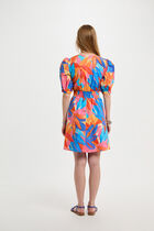 Printed mini A-line dress multicolor women