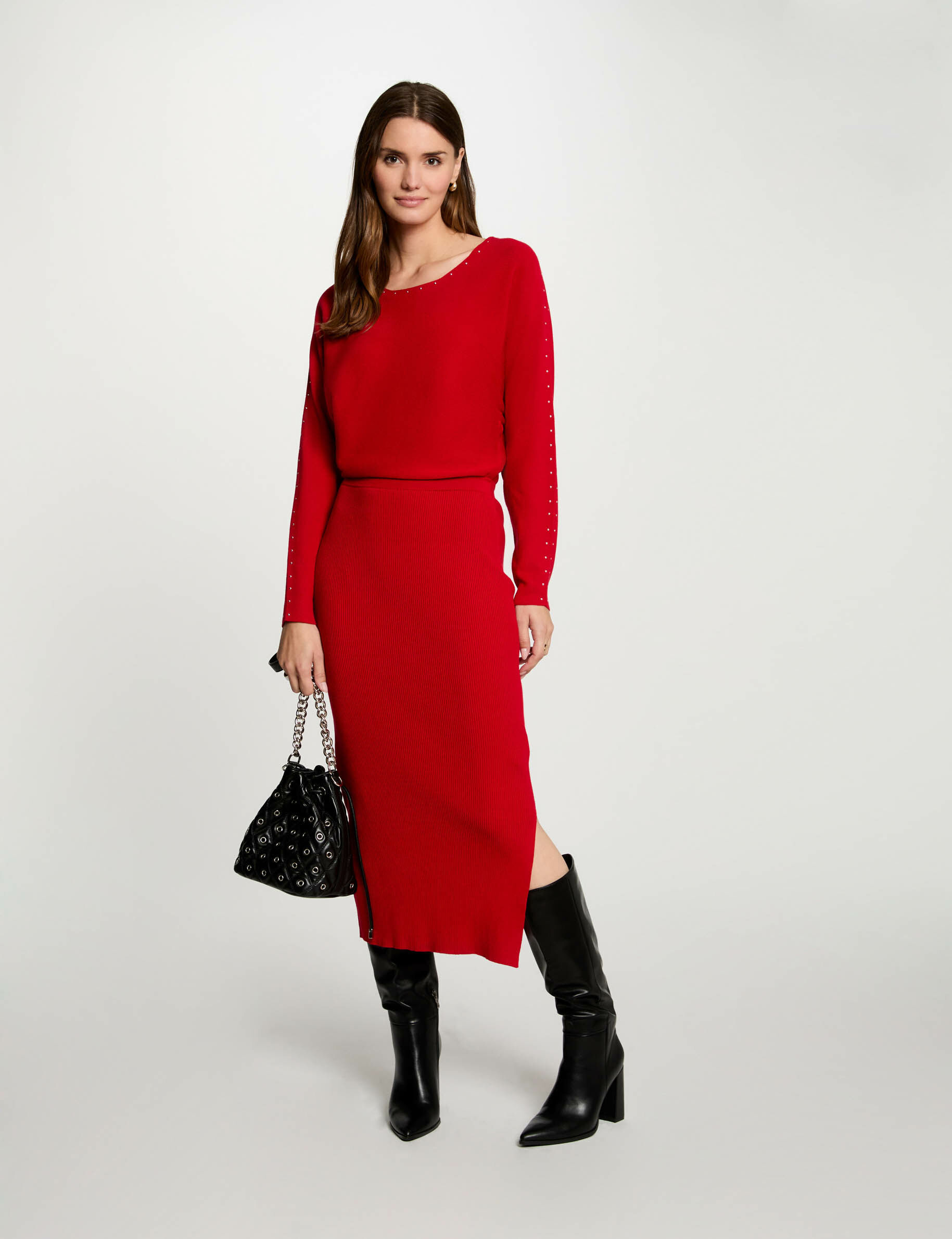 Morgan knitted swing dress outlet