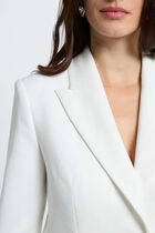 Fitted lace blazer white women