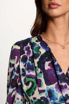 Printed mini A-line dress multicolor women