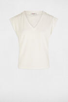 T-shirt manches courtes blanc femme