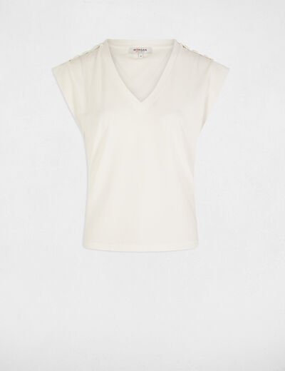 Short-sleeved t-shirt white women