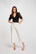 Lace body 3/4-length sleeves black women