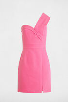 Fitted mini dress pink women