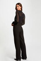 Flare trousers with darts black women