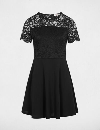 Fitted lace dress black women