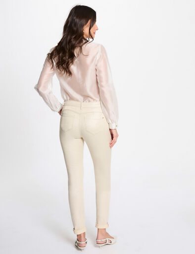 iridescent slim jeans ivory women Iridescent slim jeans ivory women