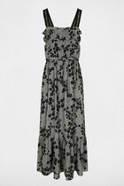 Long dress with thin straps multicolor women