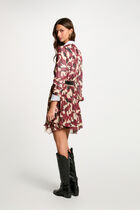 Printed mini A-line dress multicolor women