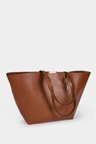 Trapeze shopper bag camel women