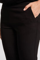 Pantalon cigarette 7/8ème noir femme