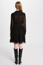Mini loose skater dress black women