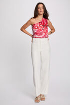 Straight trousers with darts white women