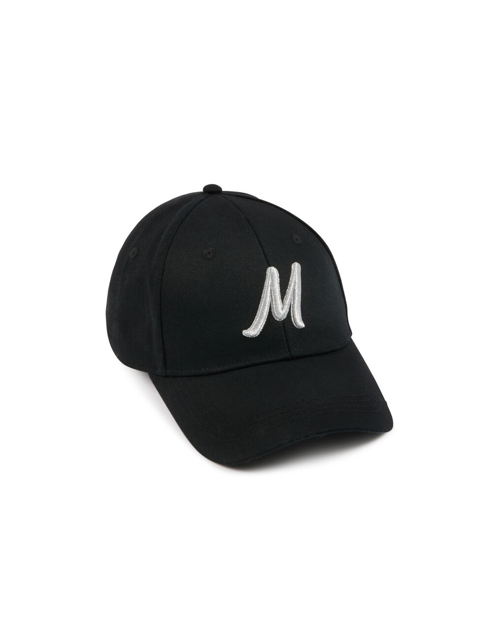 Casquette brodée M noir femme