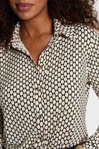 Straight shirt with notch collar black women