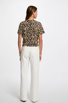 T-shirt manches courtes multicolore femme