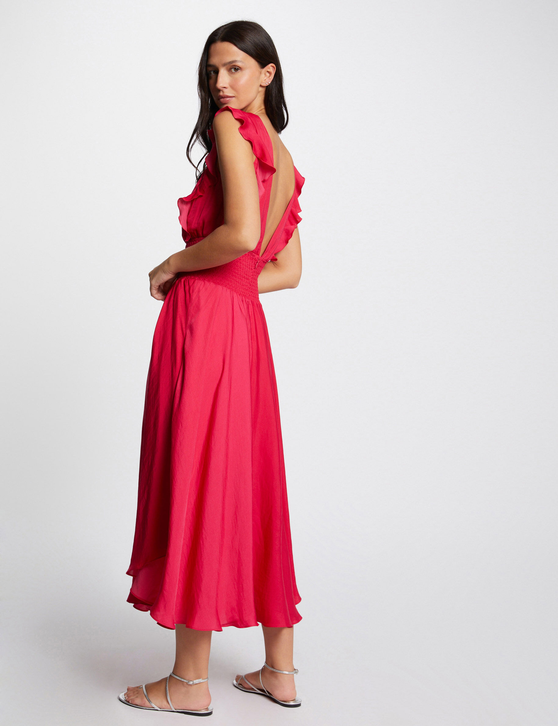 Morgan robe hot sale longue rouge
